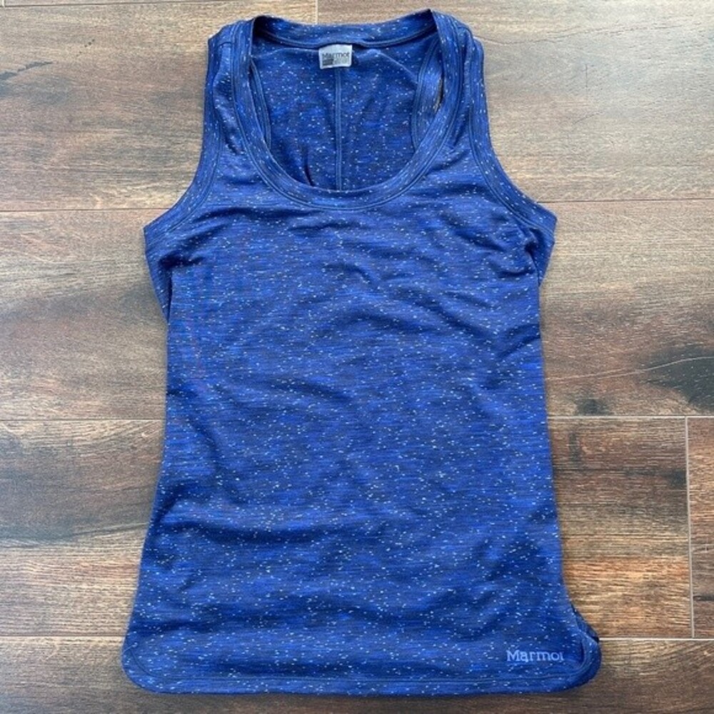 Marmot Size XS X-Small Space Blue Racerback Athletic Hiking Tank Top